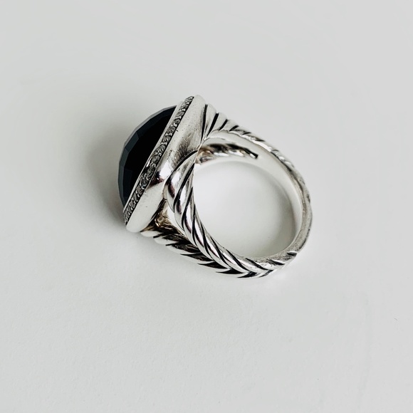 David Yurman - Albion Ring w Black Onyx & Diamonds - Picture 8 of 10